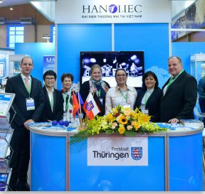 Gian hàng HANOI IEC tại hội chợ Thüringen